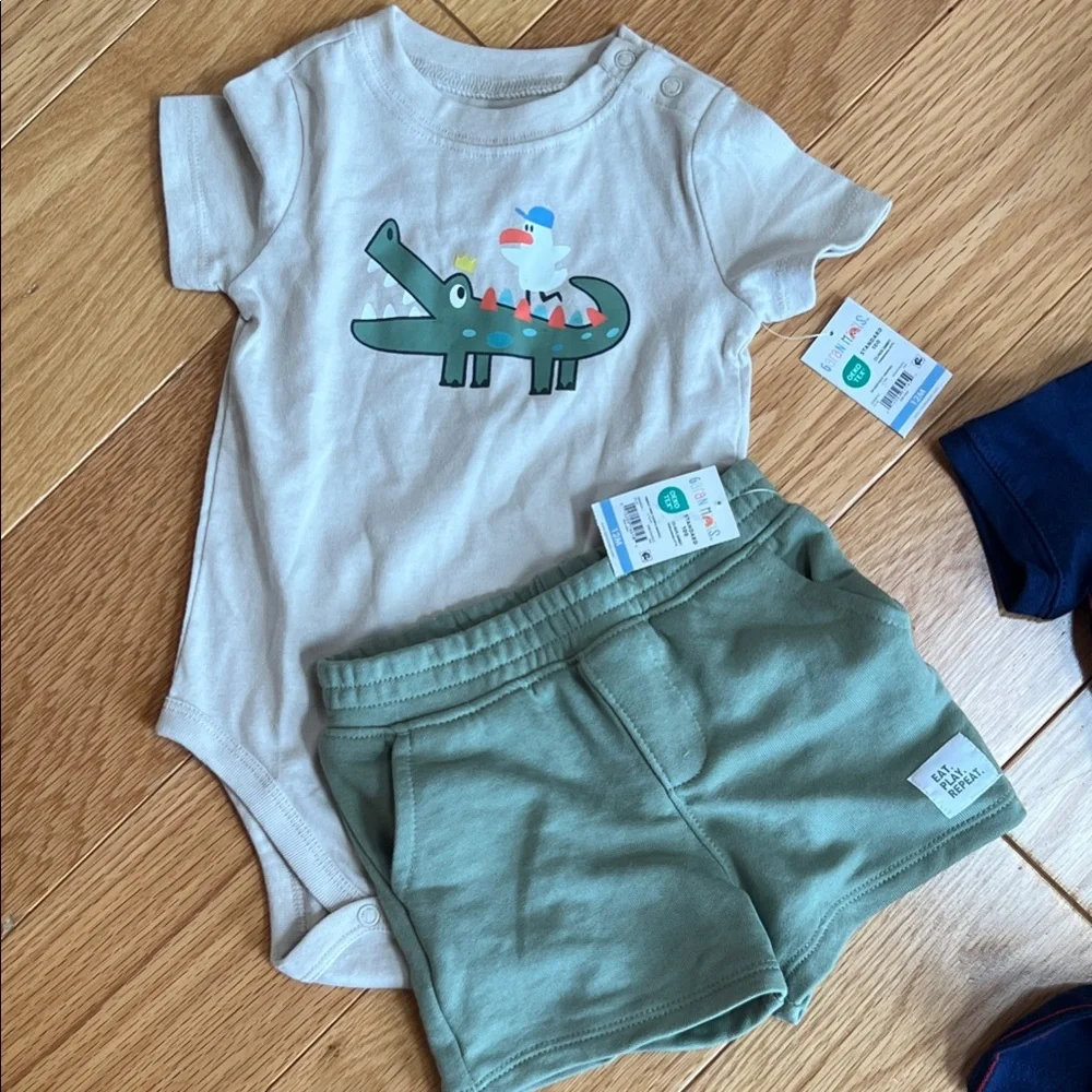Carter's Kids Matching Sets - Orange, Navy, Green